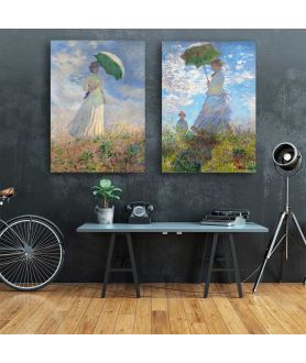 Obrazy na ścianę - Obraz na płótnie - Claude Monet - Kobieta z parasolem