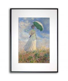 Plakat z obrazem Moneta - Kobieta z parasolką zwrócona w prawo