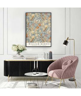 Plakat wystawowy - William Morris - Złota lilia