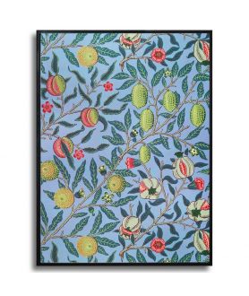 Plakat z owocami do kuchni - William Morris - Owoce granatu