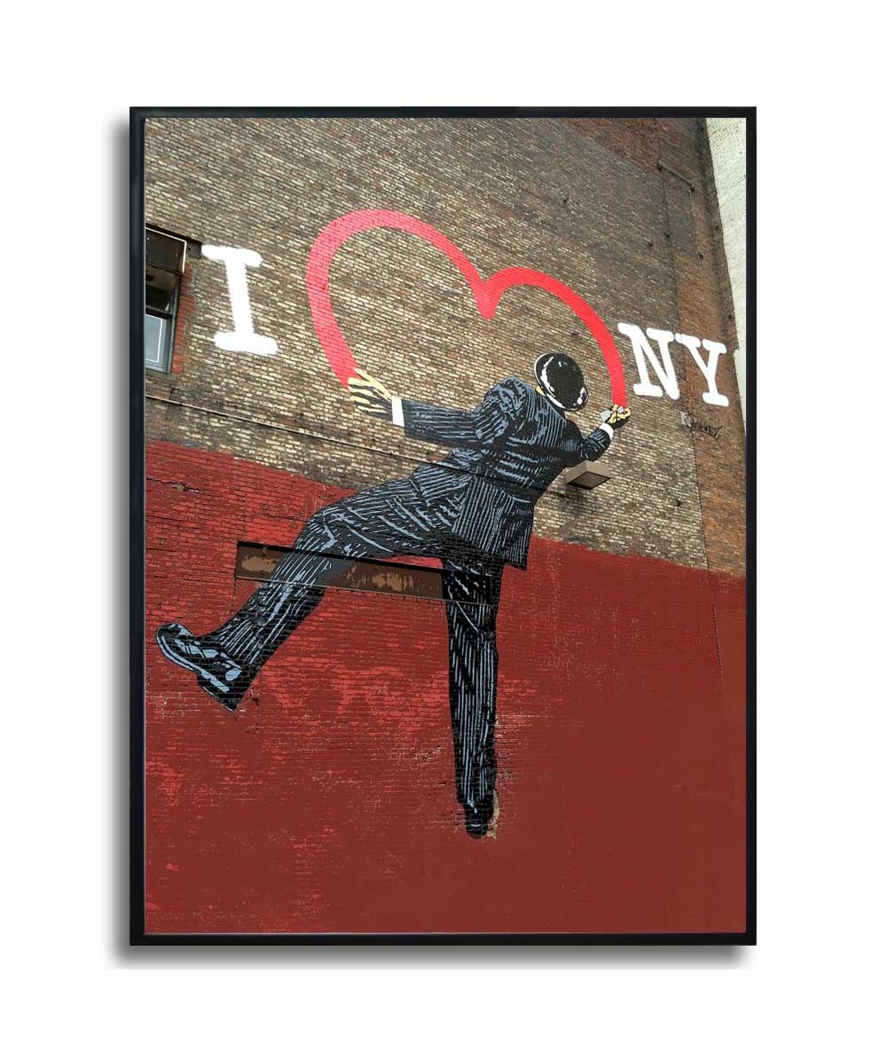Banksy plakat na ścianę - Kocham NY