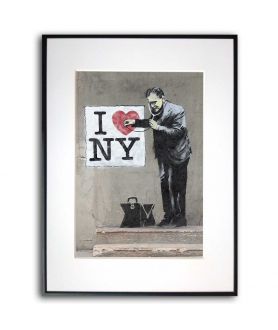 Poster Banksy - I love NY doctor