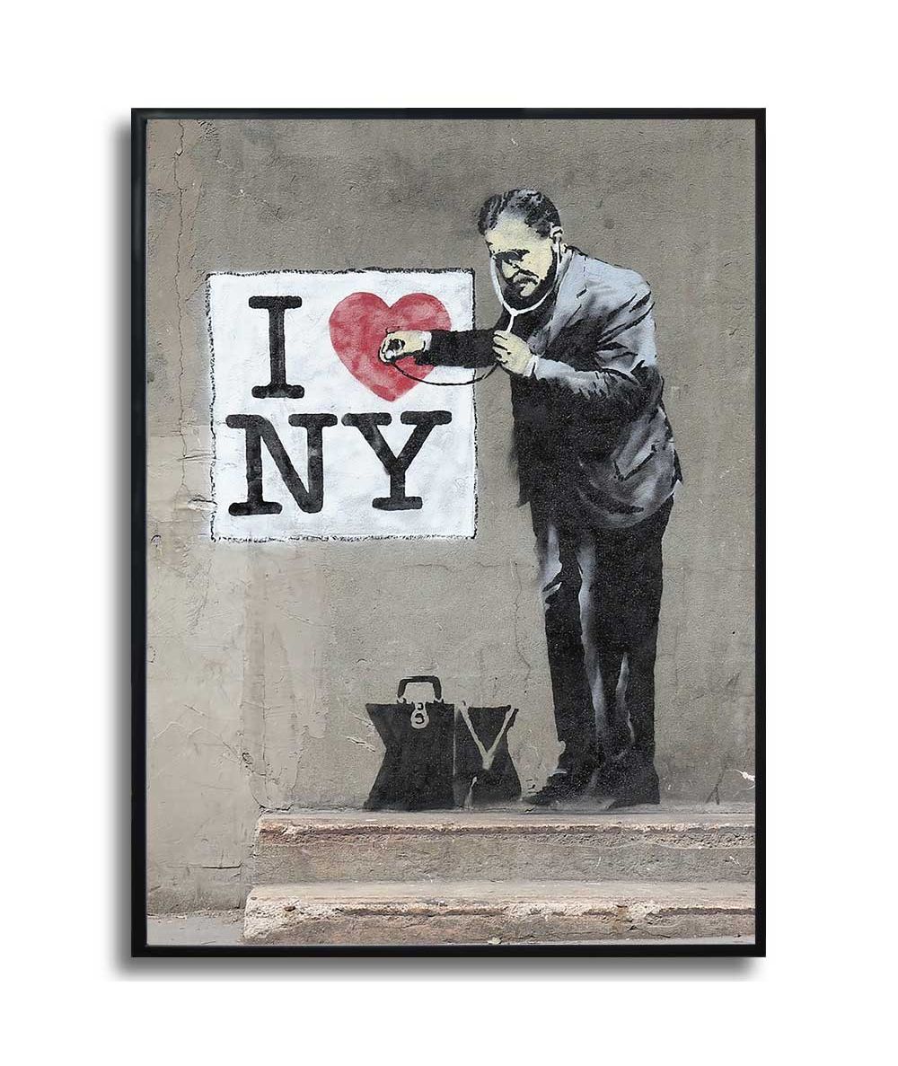 Plakat Banksy - I love NY doctor