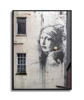 Plakat na ścianę - Banksy - Dziewczyna z perłą
