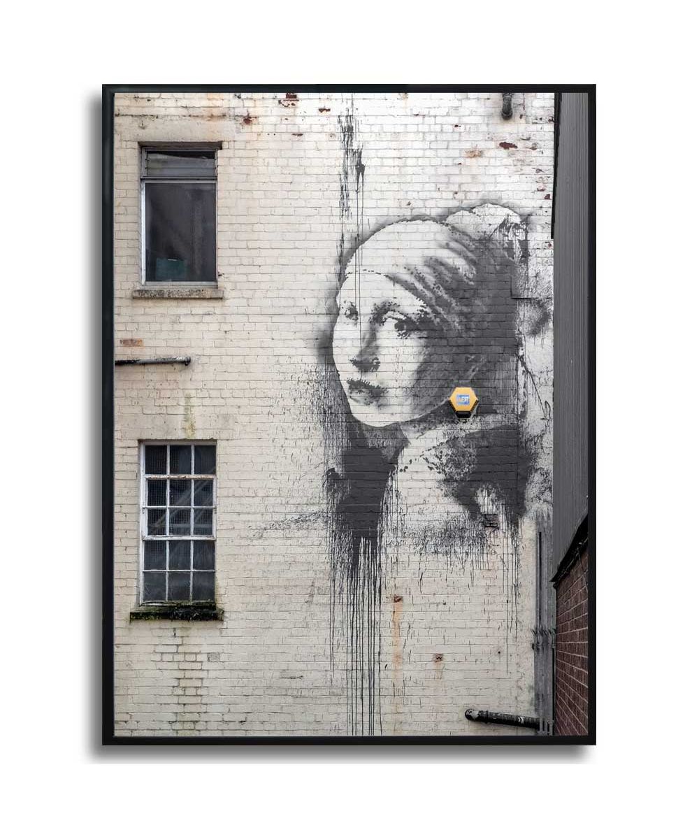 Plakat na ścianę - Banksy - Dziewczyna z perłą