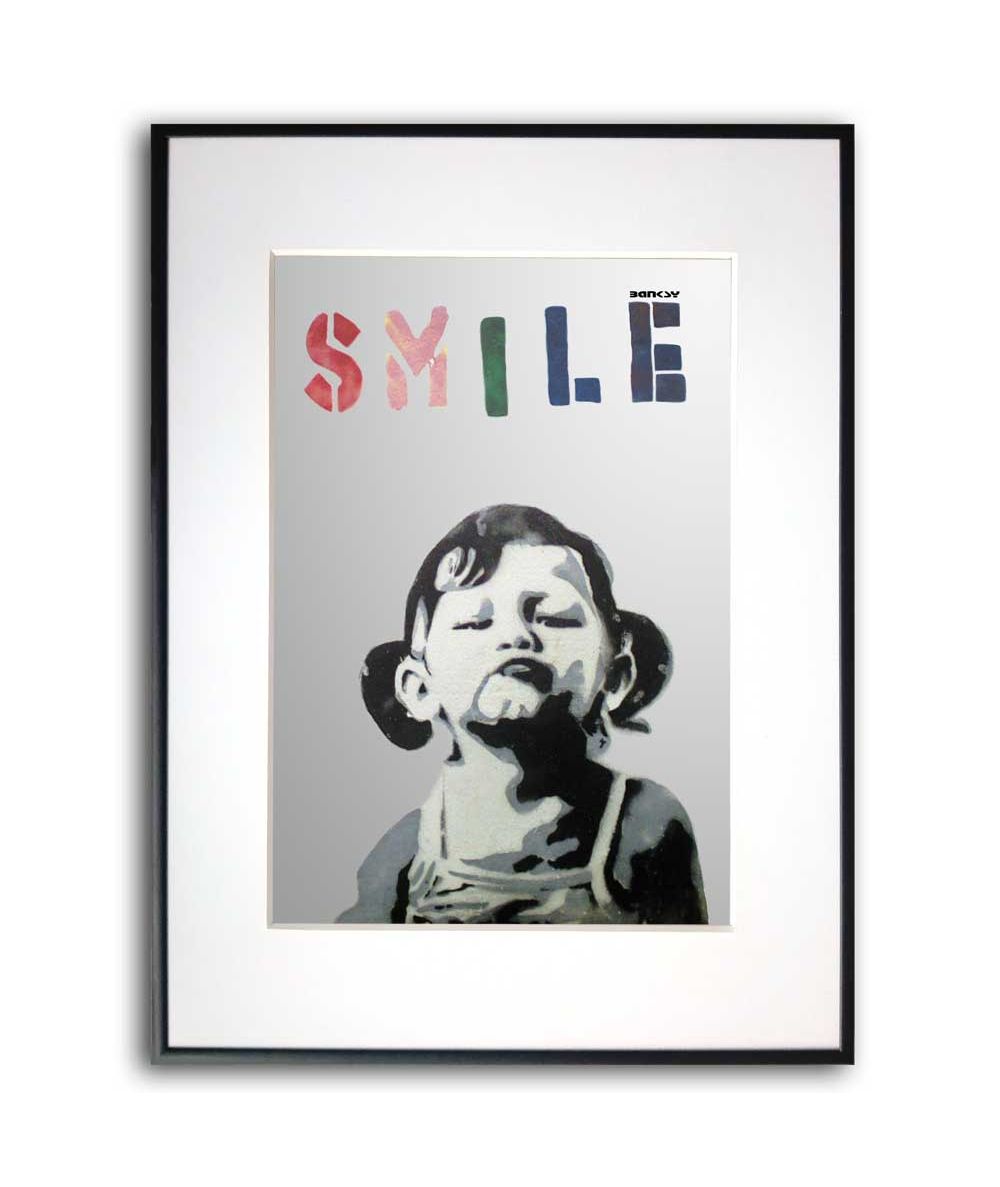 Plakat na ścianę - Banksy - Girl Smile