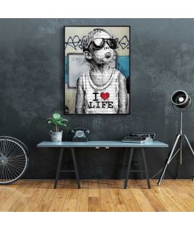 Banksy plakat - I love life