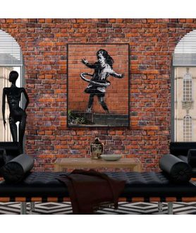 Nowoczesny plakat Banksy - Hula-hooping girl