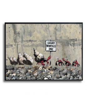 Banksy plakat w ramie - Kraby