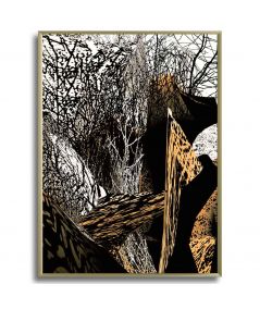 Plakat abstrakcja geometryczna - Zagadki drzew