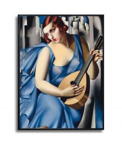 Lempicka Tamara plakat w ramie - Kobieta z mandoliną