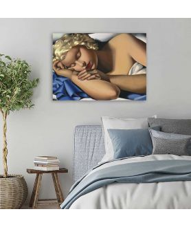 Obrazy na ścianę - Tamara Łempicka obraz do sypialni - Śpiąca dziewczyna (Kizette)