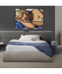 Obrazy na ścianę - Tamara Łempicka obraz do sypialni - Śpiąca dziewczyna (Kizette)