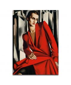 Obrazy na ścianę - Obraz na płótnie - Łempicka - Kobieta w czerwieni