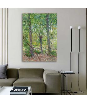Obrazy na ścianę - Van Gogh obraz na płótnie - Drzewa i poszycie