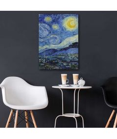 Obrazy na ścianę - Obraz Gwiaździsta noc (pionowy prawy) Vincenta van Gogha