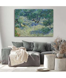 Obrazy na ścianę - Vincent van Gogh obraz krajobraz - Gaj oliwny 1