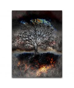 Obrazy na ścianę - Obraz na płótnie pionowy - Drzewo i ziemia
