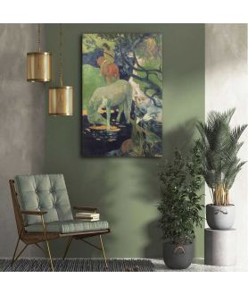 Obrazy na ścianę - Gauguin obraz na ścianę - Le cheval blanc (Biały koń)