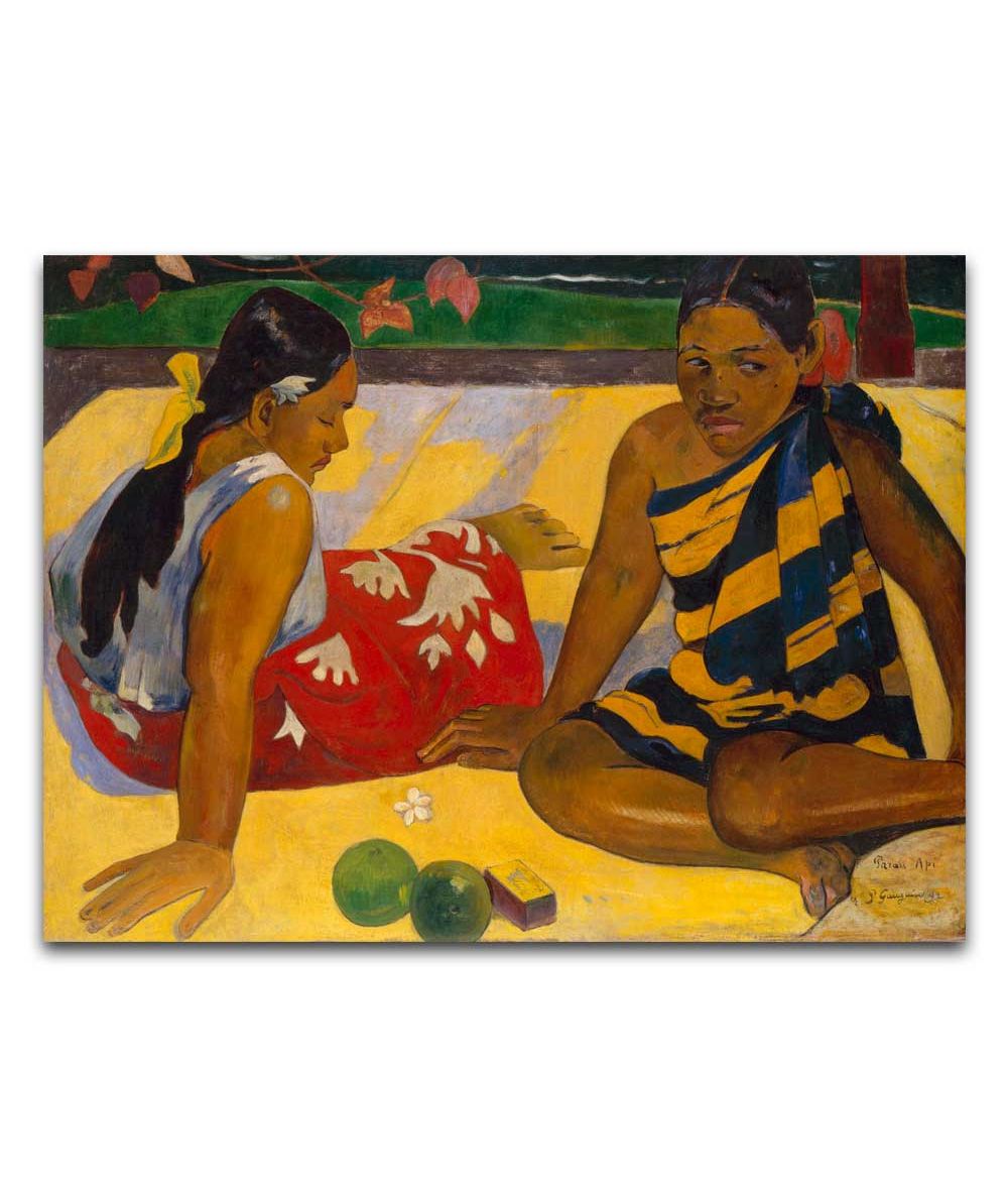 Obrazy na ścianę - Obraz na płótnie Paul Gauguin - Parau api (Co nowego)