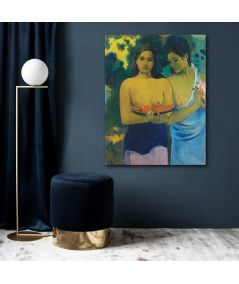 Obrazy na ścianę - Obraz na płótnie Paula Gauguina - Deux Tahitiennes (Dwie Tahitańskie kobiety)