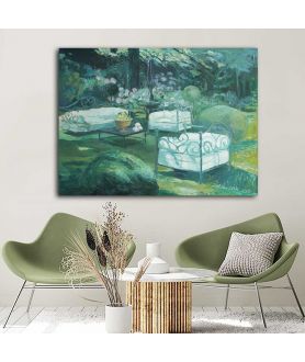 Obrazy na ścianę - Reprodukcja obrazu Renaty Bułkszas Nowak - Zielony ogród