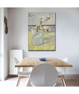 Obrazy na ścianę - Reprodukcja Vincent van Gogh - Kwitnąca gałązka migdałowca w szklance