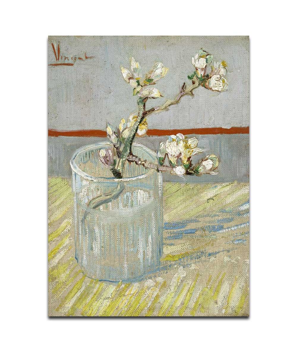 Obrazy na ścianę - Reprodukcja Vincent van Gogh - Kwitnąca gałązka migdałowca w szklance