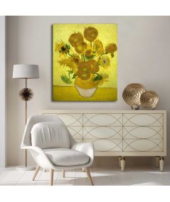 Obrazy na ścianę - Obraz reprodukcja na płótnie Vincent van Gogh - Słoneczniki