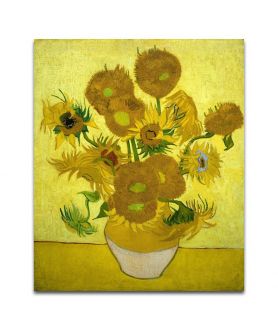 Obrazy na ścianę - Obraz reprodukcja na płótnie Vincent van Gogh - Słoneczniki