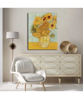 Obrazy na ścianę - Obraz Vincent van Gogh słoneczniki - Dwanaście słoneczników w wazie