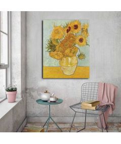Obrazy na ścianę - Obraz Vincent van Gogh słoneczniki - Dwanaście słoneczników w wazie