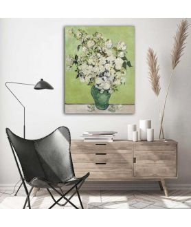Obrazy kwiaty - Obraz na płótnie Van Gogha - Wazon z różami