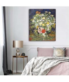 Obrazy na ścianę - Obraz Van Gogh na płótnie - Bukiet kwiatów w wazonie