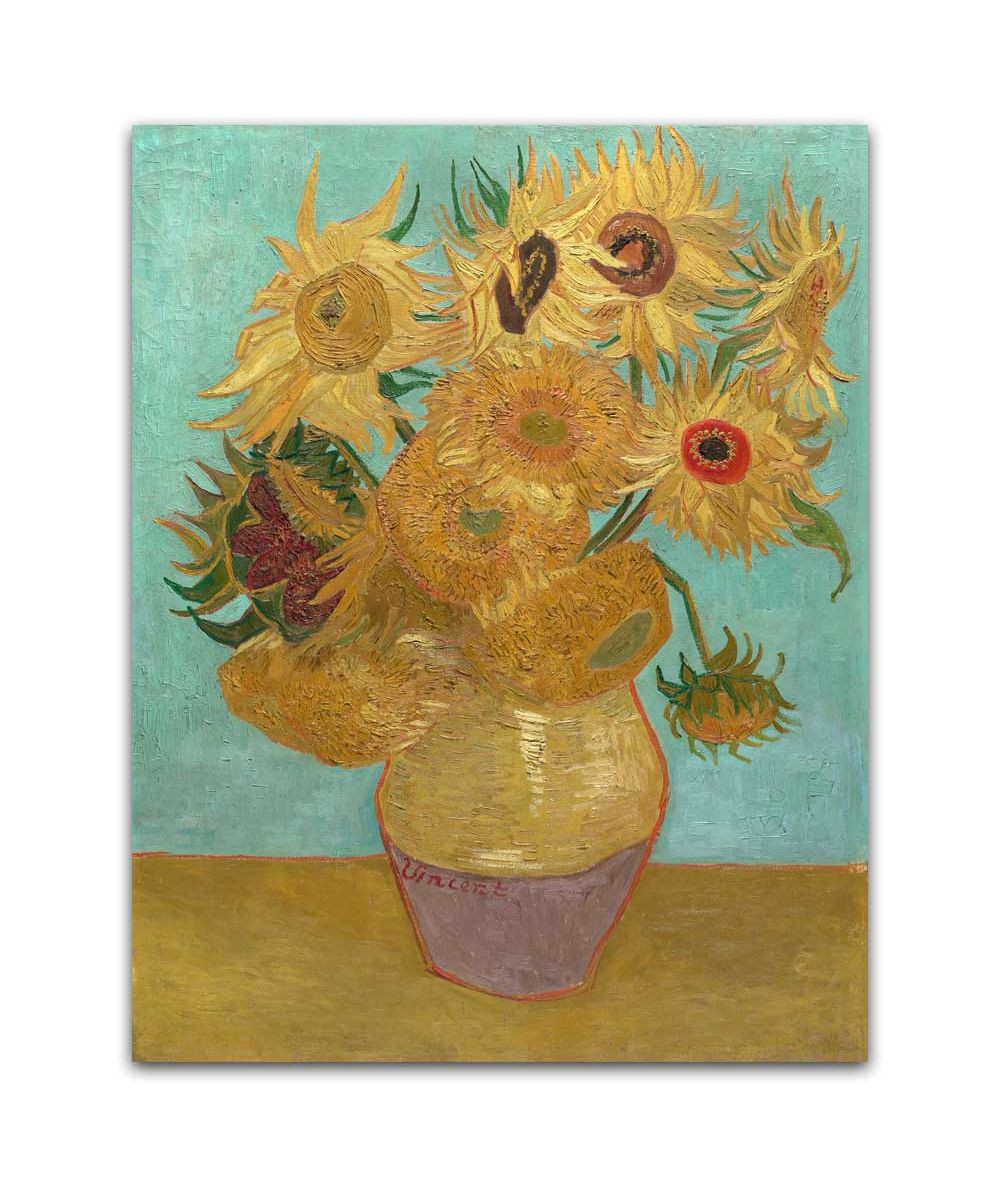 Obrazy na ścianę - Obraz słoneczniki reprodukcja Vincent Van Gogh - Holenderskie słoneczniki
