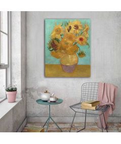 Obrazy na ścianę - Obraz słoneczniki reprodukcja Vincent Van Gogh - Holenderskie słoneczniki