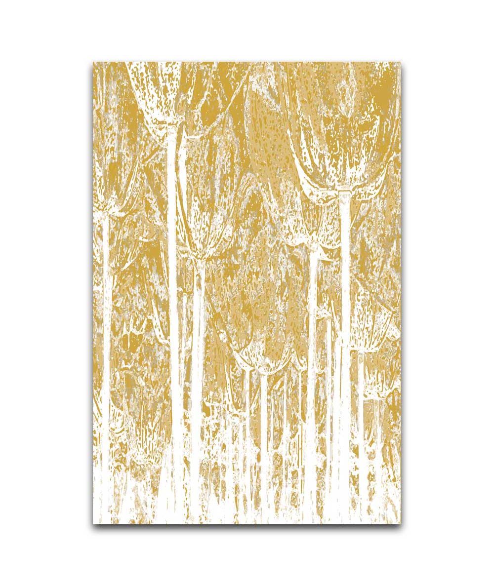 Obrazy las - Obrazek na ścianę Złoty las (1-częściowy) pionowy