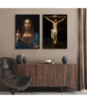Obrazy religijne - Obraz Leonardo da Vinci - Zbawiciel świata