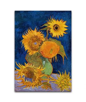 Obrazy na ścianę - Obraz Vincent van Gogh - Sześć słoneczników w wazonie
