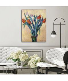 Obrazy na ścianę - Obraz Claude Monet - Wazon tulipanów