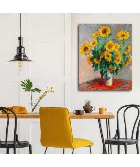 Obrazy na ścianę - Obraz Claude Monet - Martwa natura ze słonecznikami
