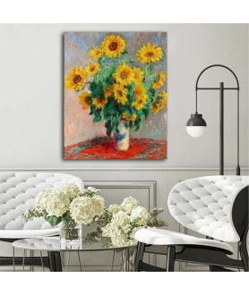 Obrazy na ścianę - Obraz Claude Monet - Martwa natura ze słonecznikami
