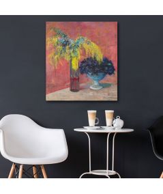 Obrazy na ścianę - Obraz Leon Wyczółkowski - Mimoza i fiołki