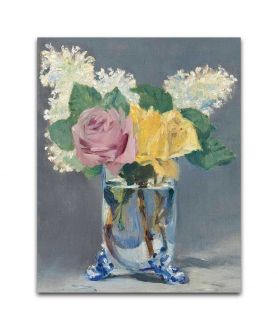 Obrazy na ścianę - Obraz na płótnie Edouard Manet - Bez i róże