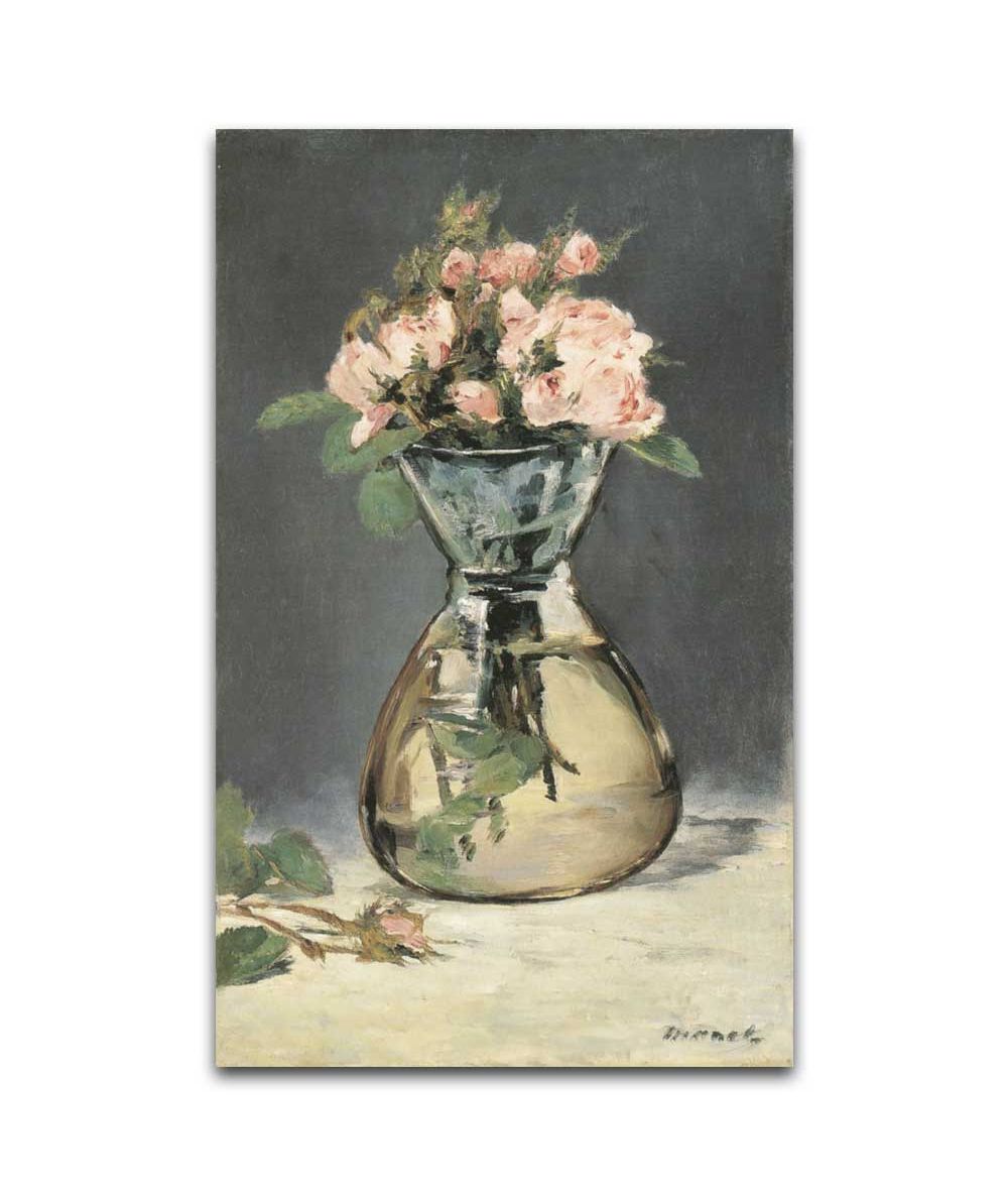 Obrazy na ścianę - Obraz Edouarda Maneta - Róże w wazonie