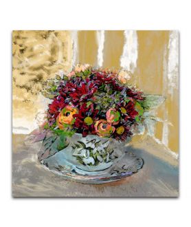 Obrazy na ścianę - Obraz styl prowansalski Filiżanka z kwiatami