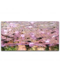 Obrazy na ścianę - Obraz krajobraz z kwiatami Pejzaż z nenufarami