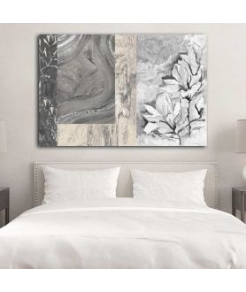 Obrazy na ścianę - Obraz nowoczesny magnolie Szare magnolie
