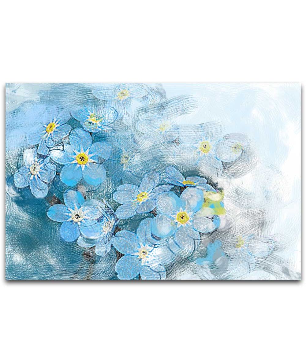 Obrazy na ścianę - Obraz niebieski Wiosenne niezapominajki