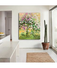 Obrazy na ścianę - Róże w malarstwie Dwa krzaki róż
